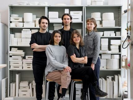 Lennart Engels, Karolin Kull, Ágnes László, Julia Postrzech and Valenti Soler won the Habitare Design competition 2023. 