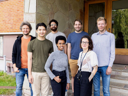 From left: Taras Redchuk, Chris Hayes, Aakeel Wagay, Ada Pajari, Dan Noel, Eveliny Nery and Jarno Mäkelä. Photo: Mikko Raskinen.