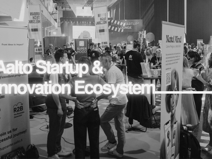 A picture taken at the Arctic15 business summit, where the Aalto startup community is showcasing their innovations to stakeholders