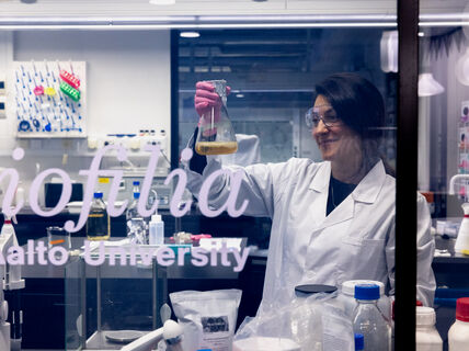 Barbara Pollini in the lab