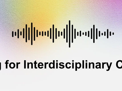 Text Leading for Interdisciplinary Creativity with Aalto logo.