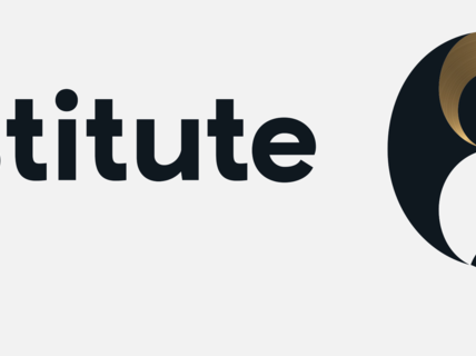 InstituteQ logo with black text and stylised black and gold Q.