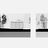 Thumbnail of Two architectural cross-section drawings of a building with trees in the background. Pictures are in black and white.
