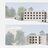 Thumbnail of Two architectural elevation drawings of a modern four-storey building with trees in the background.