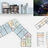 Thumbnail of Page of the work by Antero Heino. Collage with colourful apartment floor plans, elevations and a night view with people