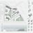 Thumbnail of Page of the work by Arianna Puddu. Architectural site plan, section view, apartment typologies and diagrams of apartment layout configurations. Everything in green and shades of grey.