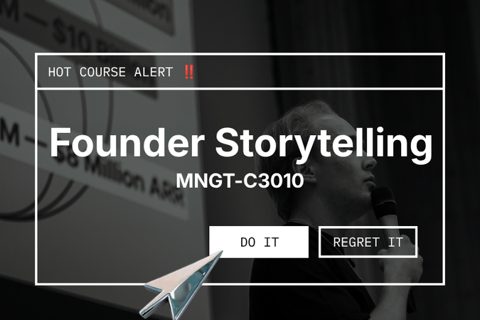 teksti Founder Storytelling MNGT-C3010, DO IT ja REGRET IT.