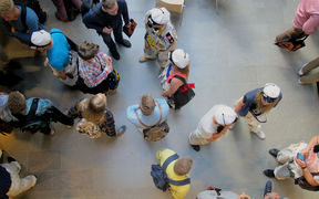 Ryhmä opiskelijoita