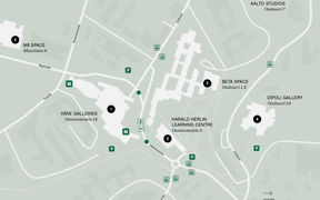 Map of Aalto Exhibition Spaces
