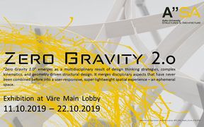 Zero Gravity 2.0 exhibition in Väre 11.10-22.10.2019