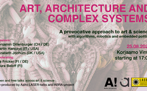 Image of an artwork by Benjamin Dillenburger, with info text about the event