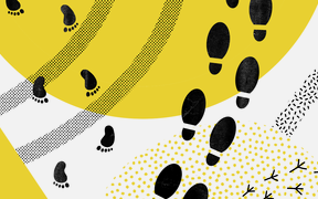 Walk in my shoes, illustration by Anna Muchenikova.