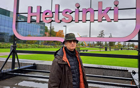 Nikos Makris in Helsinki, photo by Tiina Aulanko-Jokirinne