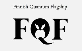 Logo of Finnish Quantum Flagship with stylised penguin in the letter Q