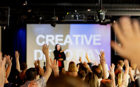 Audience at Creative Demo Day event