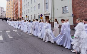 Master's promovendis in the conferment procession 2022
