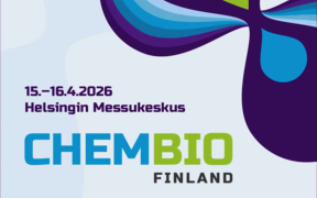 Poster for ChemBio Finland event on 15-16 April 2026 at Helsinki Fair Centre. Text: 'Welcome!'
