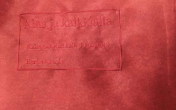 Espoon piispan asun kirjailut. Kuva Tiina Toivola