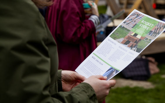Rocket Stove at Test Site. Photo: Elisa Dametto