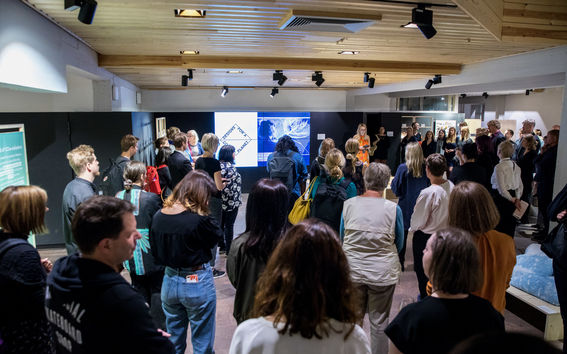 Designs for a Cooler Planet exhibition opening. Photo: Mikko Raskinen.