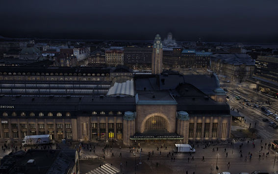 Aalto-yliopisto Muotoilun laitos, Rautatietorin valaistussuunnitelma Iina-Karoliina Välilä