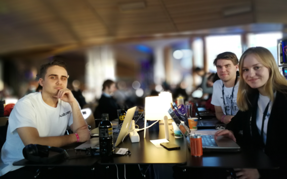 Junction 2017 – Aaltoes team, Stella, Ville and Kasimir