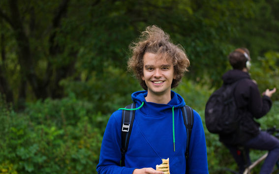 Aalto-yliopisto, Otaniemi stories: Tarmo Kivioja, teknillisen fysiikan ja matematiikan opiskelija / Kuvaaja: Sinikoski