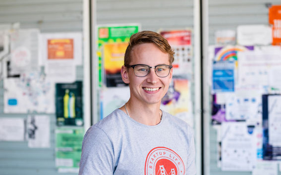 Aalto-yliopisto, Otaniemi stories: Jesse Miettinen, Aaltoes, Vice President / kuvaaja: Sinikoski