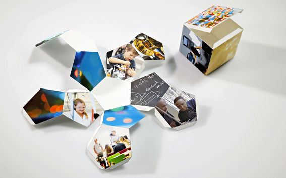 Origameja kuvituskuvassa "Koko elämän oppimäärä". Kuva: Kalle Kataila