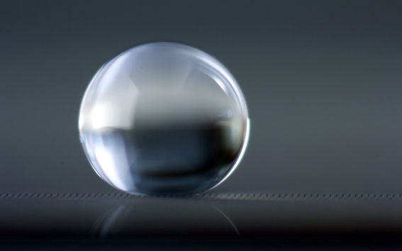 Water droplet on a surface