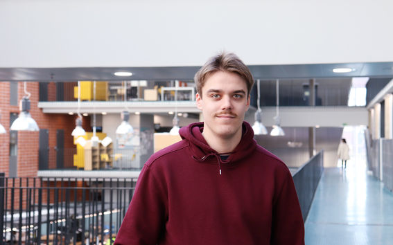 Aalto University / First year master’s student Oskari Lehtonen / photo: Linda Koskinen