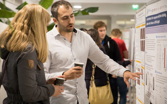 Nantech-tapahtuma koostui esitelmistä ja posteriesityksistä. Kuva Matti Ahlgren / Aalto-yliopisto