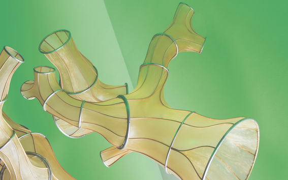 Critical Tide Seaweed Sculpture Oki naganode by Julia Lohmann photo: Noortje Knulst