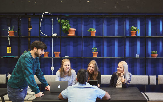 Students collaborating