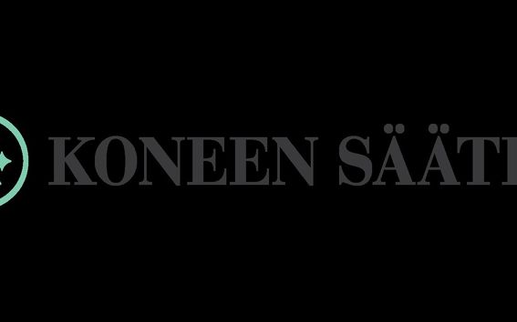Koneen Säätiön logo mustalla pohjalla