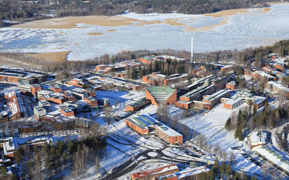 Aerial photo of the campus