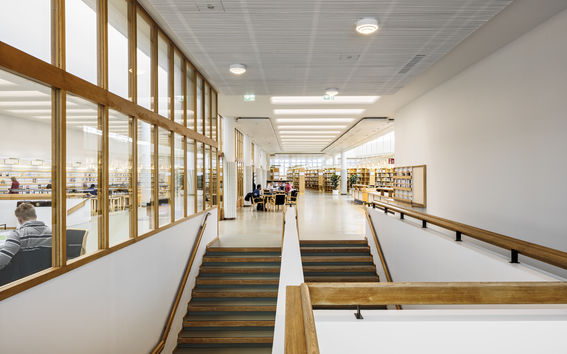 Indoors picture of the Learning centre