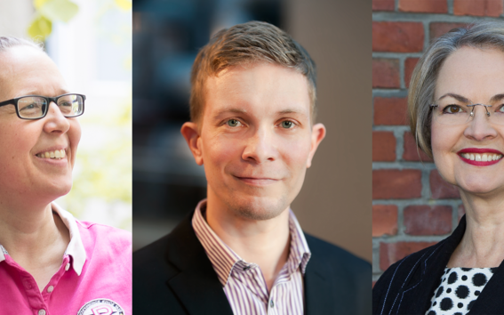 Christa Uusi-Rauva, Juuso Liesiö ja Johanna Bragge