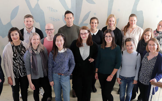 Group of people smiling