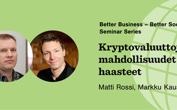 Kuvassa vihreällä taustalla kuvat Matti Rossista ja Markku Kaustiasta