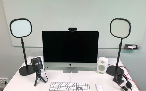 Computer setup in Remote teaching studio