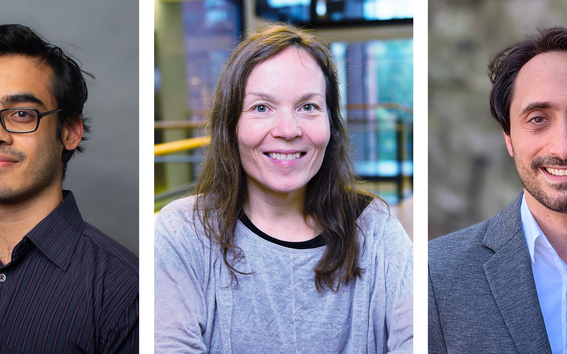 Apul. prof. Prottoy Aman Akbar, prof. Kristiina Huttunen ja apul.prof. Pablo Ernesto Warnes 