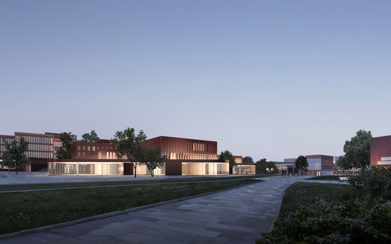 Havainnekuva opiskelijakeskuksesta.