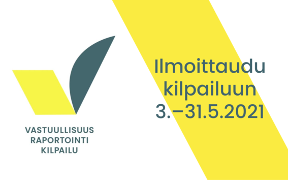 Vastuullisuusraportointikilpailuun voi osallistua 3.-31.5.2021