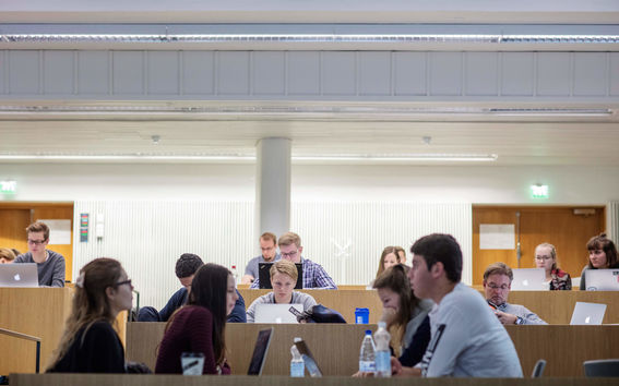 Students in a lecture hall