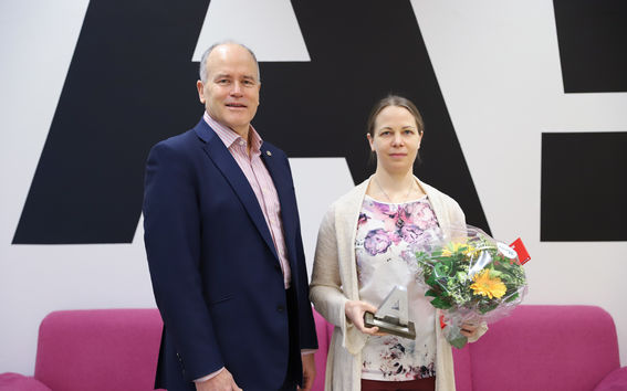 Gary Marquis and Award for Achievements in Teaching 2021 winner Meeri Karvinen