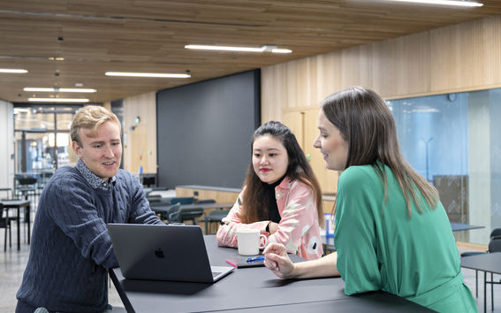 Information and Service Mgmt students and Prof. Katri Kauppi