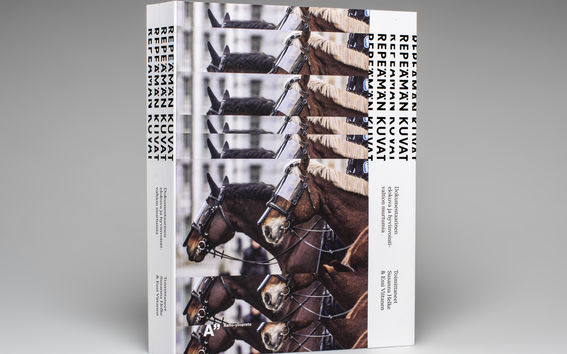 Repeämän kuvat kansi. Kansikuvassa kaksi ravihevosta. Kuva monistuu päällekkäin.