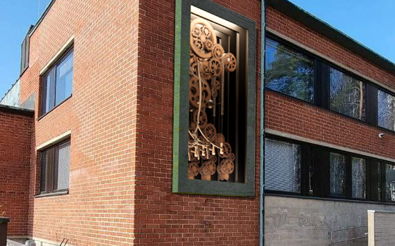 Teija and Pekka Isorättyä's Love Gear imposed on K2 facade