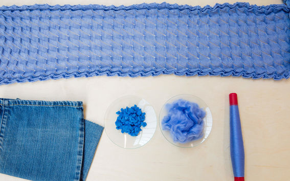 A scarf made of Ioncell.